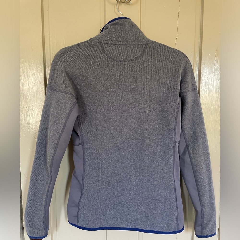 Patagonia Blue Periwinkle and Yellow Ski Jacket Performance Thumb Hole Cute NWOT - Picture 11 of 13